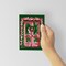Home for the Holidays Christmas Cards - 24-Pack Greeting Cards with Quaint Pink and Green Door Designs, Perfect for Sharing Traditional Merry Christmas Wishes, Blank Inside for Personalized Messages - Cozy and Nostalgic Holiday Stationery Set